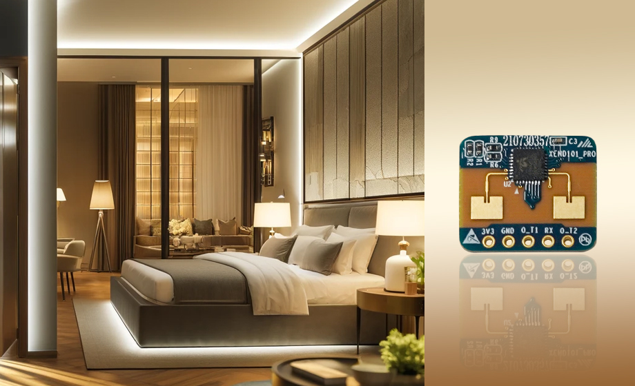 雷達感應模組人體感應開關范圍深度解析 飛睿智能