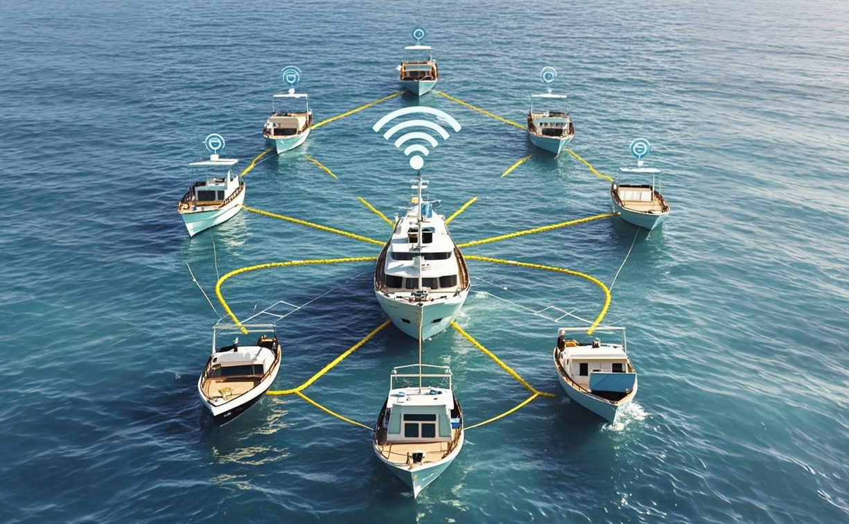 海上傳輸-海上遠距離無線通信模塊艦船編隊海上通信系統(tǒng)MESH自組網絡